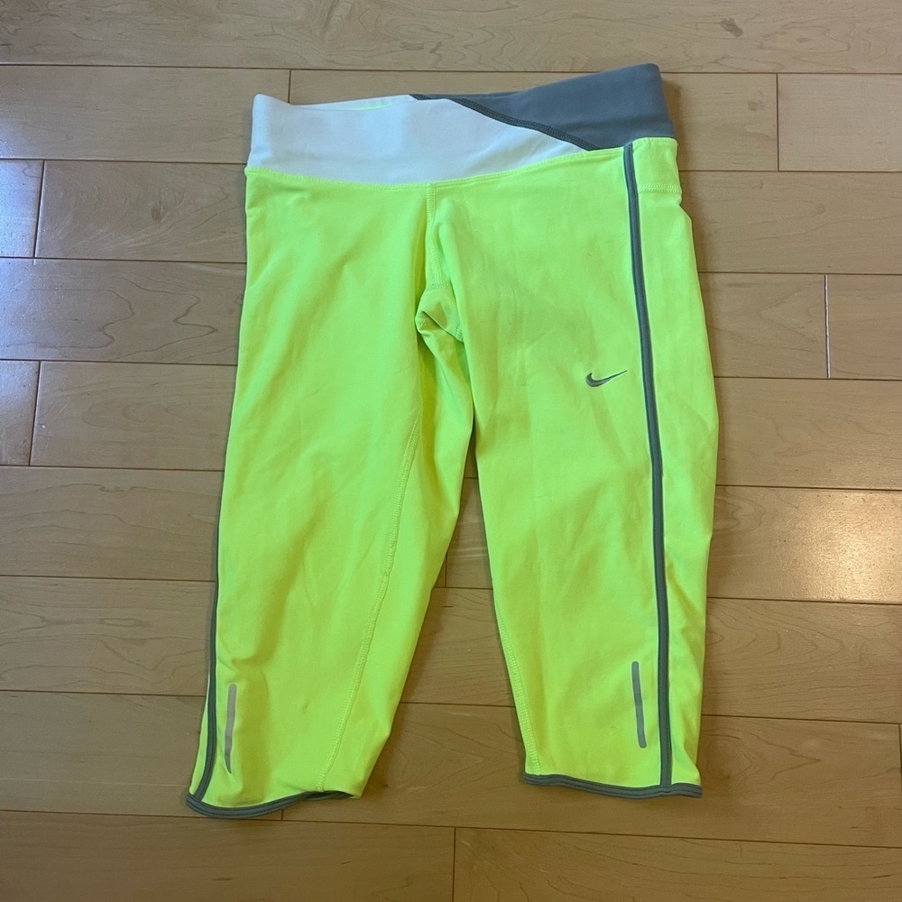 Nike neon half spandex pants​​